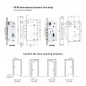 Cerradura biométrica Tuya para puertas WiFi inteligentes con pantalla Cerradura biométrica Tuya para puertas WiFi inteligentes con pantalla