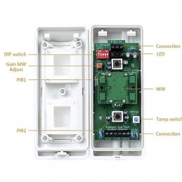 Acheter le détecteur PIR extérieur Tuya - Technologie Quad et Pet Immunity