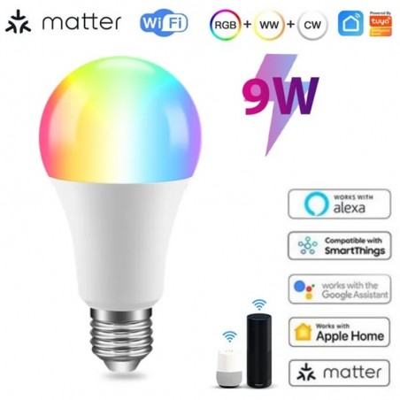 New A60 Matter Bulb – Adjustable Brightness & Unlimited Colours