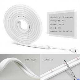 Tira LED Neón RGB Profesional - Colores RGB y Efectos de Luz