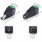 Connecteur d'alimentation CC mâle et femelle 2,1 x 5,5 mm Connecteur d'alimentation CC mâle et femelle 2,1 x 5,5 mm