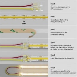 Doppelstecker für 10-mm-COB-LED – stabile und schnelle Verbindung