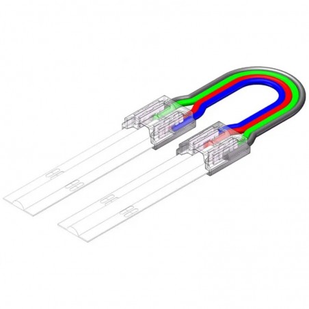 Connecteur de bande LED RVB 4 broches - Connexion sans soudure