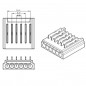 Bande à 6 broches pour dénuder le connecteur LED COB et SMD RGB+CCT de 12 mm
