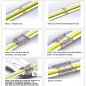 5-pins RGBW COB- en SMD LED-connector van strip naar strip