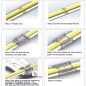 Conector LED COB y SMD RGB de 4 pines para regleta de 10 mm