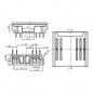Conector LED COB y SMD RGB de 4 pines para regleta de 10 mm