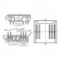 5-pins connector voor COB RGBW-ledstrips van strip naar voeding