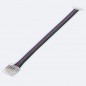 Conector LED RGBW COB y SMD de 5 pines de tira a fuente de alimentación Conector LED RGBW COB y SMD de 5 pines de tira a fuente de alimentación