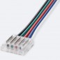 Conector para LED COB RGBW de 5 pines de tira a alimentación