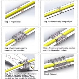 Alimenta le Tue Strisce LED COB e SMD con il Connettore Rapido