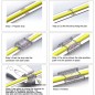 6-pins COB en SMD RGB+CCT LED-connector voor 12 mm stekkerdoos 6-pins COB en SMD RGB+CCT LED-connector voor 12 mm stekkerdoos