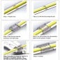 Connettore per LED COB e SMD RGB+CCT a 6 pin da Striscia ad Alimentazione 12mm Connettore per LED COB e SMD RGB+CCT a 6 pin da Striscia ad Alimentazione 12mm