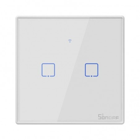 Sonoff T2EU2C-TX Two-button Touch Wifi Wall Switch