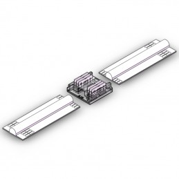 Ultraflacher Anschluss für RGB+CCT-LED-Streifen – lötfrei
