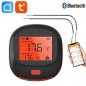 Thermomètre de cuisine Bluetooth intelligent Tuya pour barbecue avec 2 sondes Thermomètre de cuisine Bluetooth intelligent Tuya pour barbecue avec 2 sondes