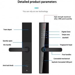Tuya Smart Serratura WiFi per B&B e Ufficio | Controllo Remoto