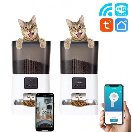 Tuya Smart Feeder mit WLAN und App | Futterspender für Hunde und Katzen