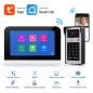 Kit d'interphone vidéo WiFi intelligent Tuya avec caméra et moniteur 7 pouces Kit d'interphone vidéo WiFi intelligent Tuya avec caméra et moniteur 7 pouces
