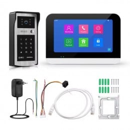 Tuya video-intercom met 7-inch aanraakmonitor | Poortontgrendeling op afstand