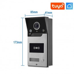 Interphone vidéo intelligent Tuya avec caméra 2MP | Télécommande et Alexa