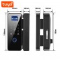 Cerradura inteligente Bluetooth Tuya para puertas corredizas de vidrio o madera con pantalla Cerradura inteligente Bluetooth Tuya para puertas corredizas de vidrio o madera con pantalla