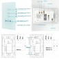 Tuya Black Smart WiFi Touch Switch with Italian Socket
