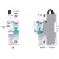 Disyuntor MCB inteligente WIFI Tuya 63A con medidor de energía Disyuntor MCB inteligente WIFI Tuya 63A con medidor de energía