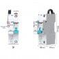 Tuya Interruttore Automatico MCB da 63A Smart WIFI con Contatore di Energia Tuya Interruttore Automatico MCB da 63A Smart WIFI con Contatore di Energia