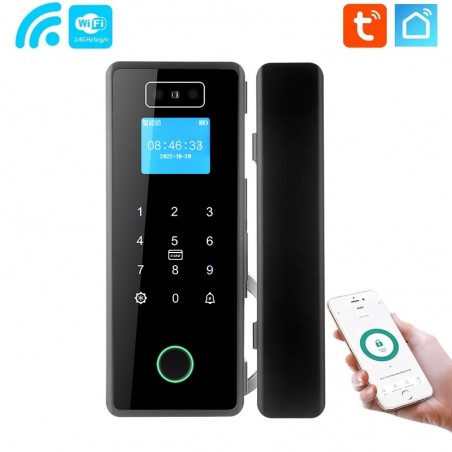 Smart Lock voor glazen deuren - gezichtsherkenning en vingerafdruk