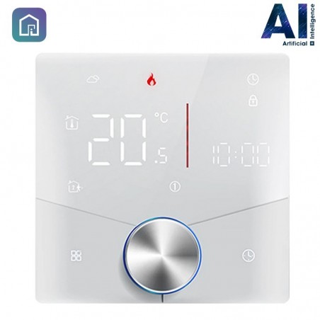 Termostato Smart WiFi Beca BHT-009GCLW-AI con Intelligenza Artificiale