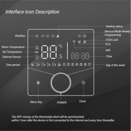 Beca BHT-009GBLW-AI WiFi-Thermostat: KI-Technologie und Zigma-App