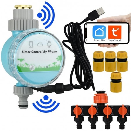 Kit d'arrosage automatique intelligent Tuya pour jardin | Contrôleurs et répartiteurs