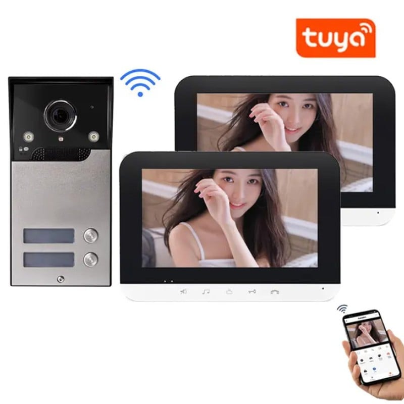 Tuya Kit Videocitofono Smart WiFi per Multi Appartamenti Tuya Kit Videocitofono Smart WiFi per Multi Appartamenti