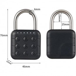 Tuya Smart Bluetooth-hangslot met vingerafdruk of wachtwoord - IP67