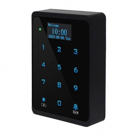 Contrôle d'accès WiFi intelligent Tuya IP66 avec clavier tactile et écran