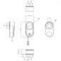 Tuya RF433 Kabelloses Wasserstandmessset mit Display und Steckdose
