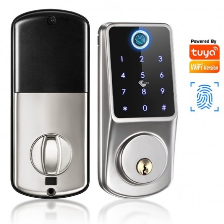 Tuya Cerradura Electrónica Completamente Automática 5 en 1 WiFi Inteligente