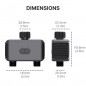 Tuya Valvola di Controllo Irrigazione Automatica a 2 Zone Smart Bluetooth Tuya Valvola di Controllo Irrigazione Automatica a 2 Zone Smart Bluetooth