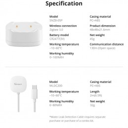 Sonoff SNZB-05P - Sensore di Perdite d'Acqua Zigbee con Notifiche Push