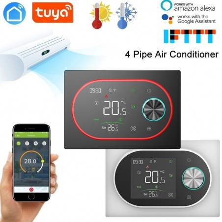 Termostato Smart WiFi Beca BAC-9000ELW | Controllo Fancoil a 4 Tubi