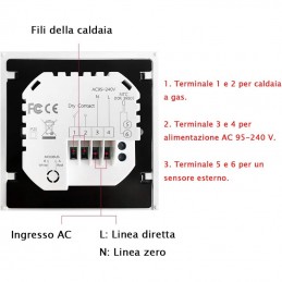 BHT-1000GCLW WiFI multifunctionele thermostaat voor ketelregeling