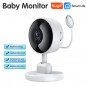 Tuya 2MP Smart WiFi Baby Monitor Cámara con detección de temperatura y humedad Tuya 2MP Smart WiFi Baby Monitor Cámara con detección de temperatura y humedad