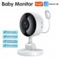 Tuya Telecamera Baby Monitor 2MP Smart WiFi con Rilevamento Temperatura e Umidità