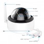 Tuya Telecamera di Sorveglianza Dome Ultra HD Smart WiFi Dual Band 2.4G e 5G