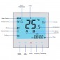 Beca Termostato Smart WiFi BAC-1000MLW con Modulazione Ventola 0-10V e Controllo Valvola