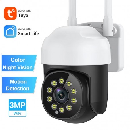 Mini Cámara Wifi Inteligente a Prueba de Agua Tuya 5X PTZ