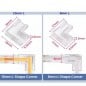 Connecteur rapide en forme de L pour bandes LED COB monochromes Connecteur rapide en forme de L pour bandes LED COB monochromes
