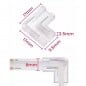 Connecteur rapide en forme de L pour bandes LED COB monochromes Connecteur rapide en forme de L pour bandes LED COB monochromes