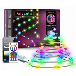 Chaîne lumineuse d'arbre de Noël Tuya Smart WiFi - Contrôle par APP